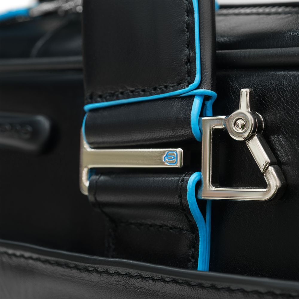 Сумка с отделением для ноутбука Piquadro Blue Square, черная-6
