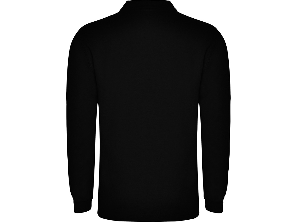 Рубашка поло Carpe мужская с длинным рукавом, черный-1