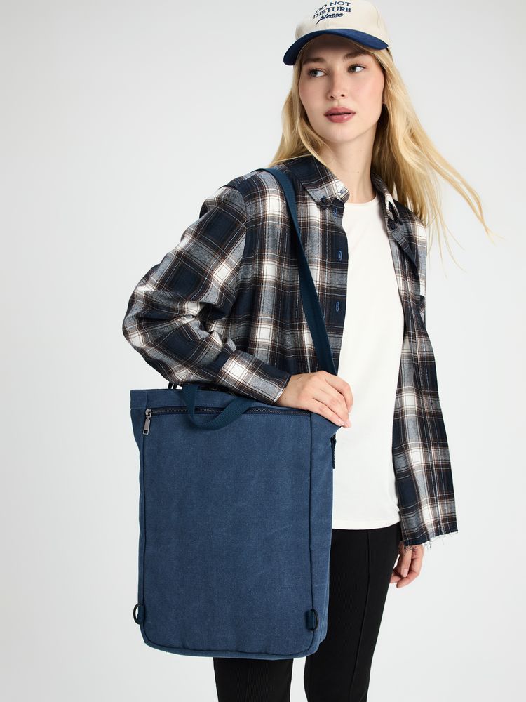 Рюкзак-шопер Casual, синий-6