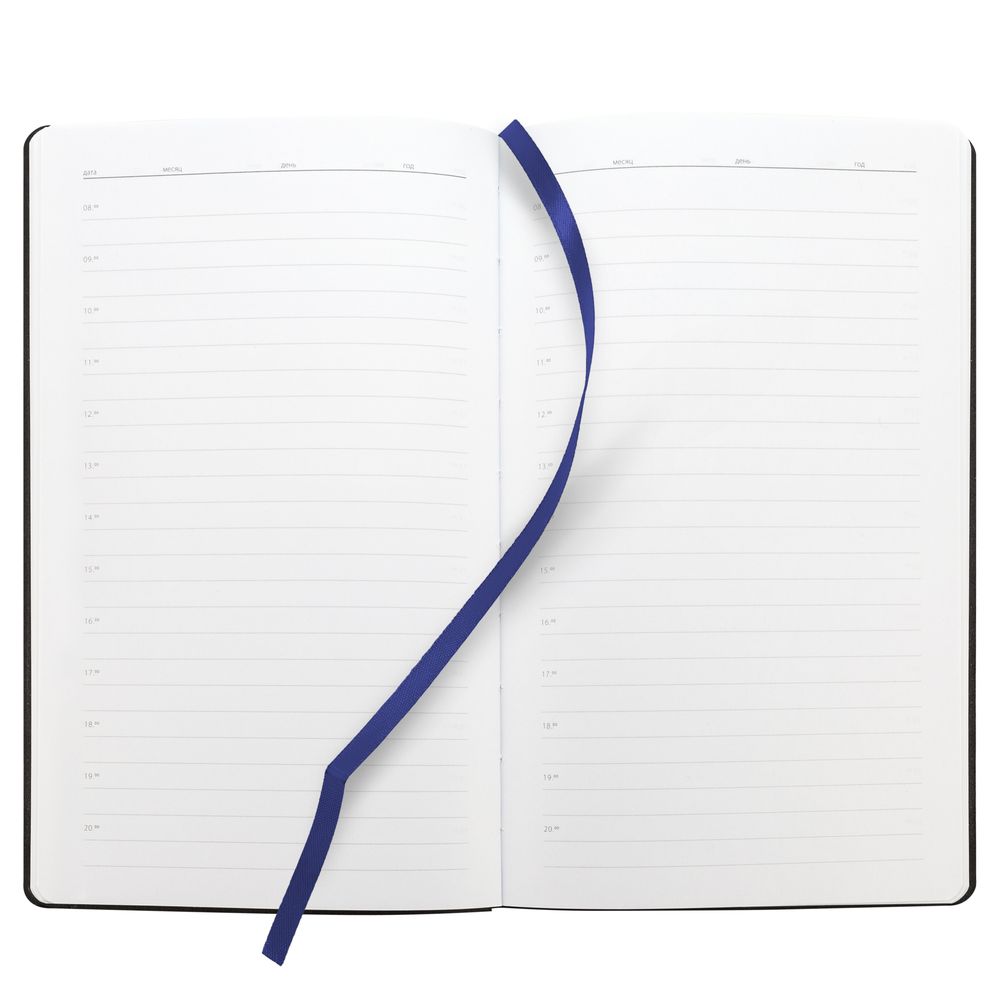 Ежедневник Knit, недатированный, темно-синий-3