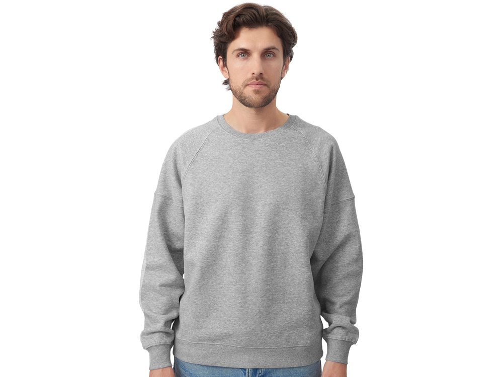 Свитшот оверсайз Paris, унисекс, серый меланж-4