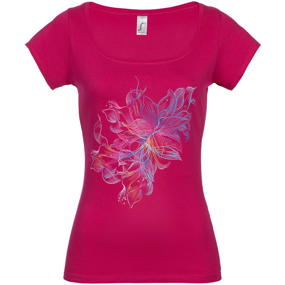 Футболка женская Vibrance, темно-розовая (фуксия)-0