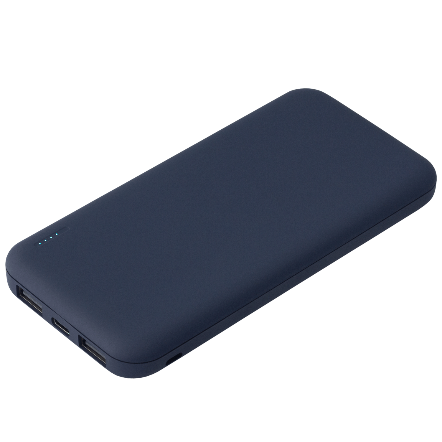 Внешний аккумулятор с подсветкой Люче (Luce) 10000 mAh, синий-0