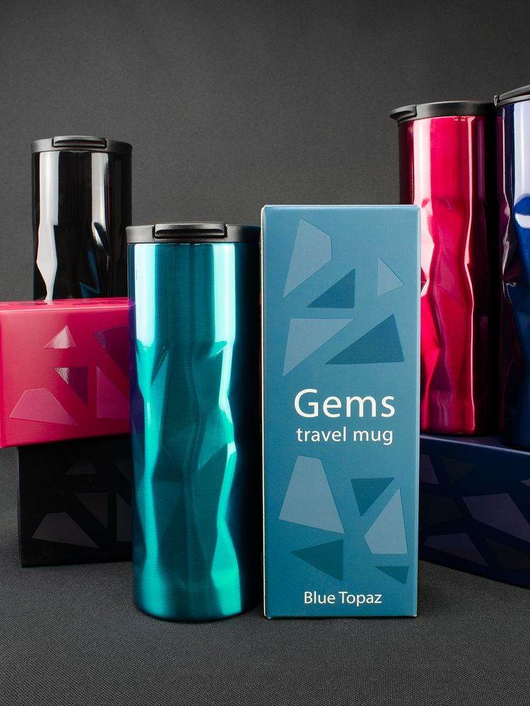 Термостакан Gems Blue Topaz, синий топаз-4