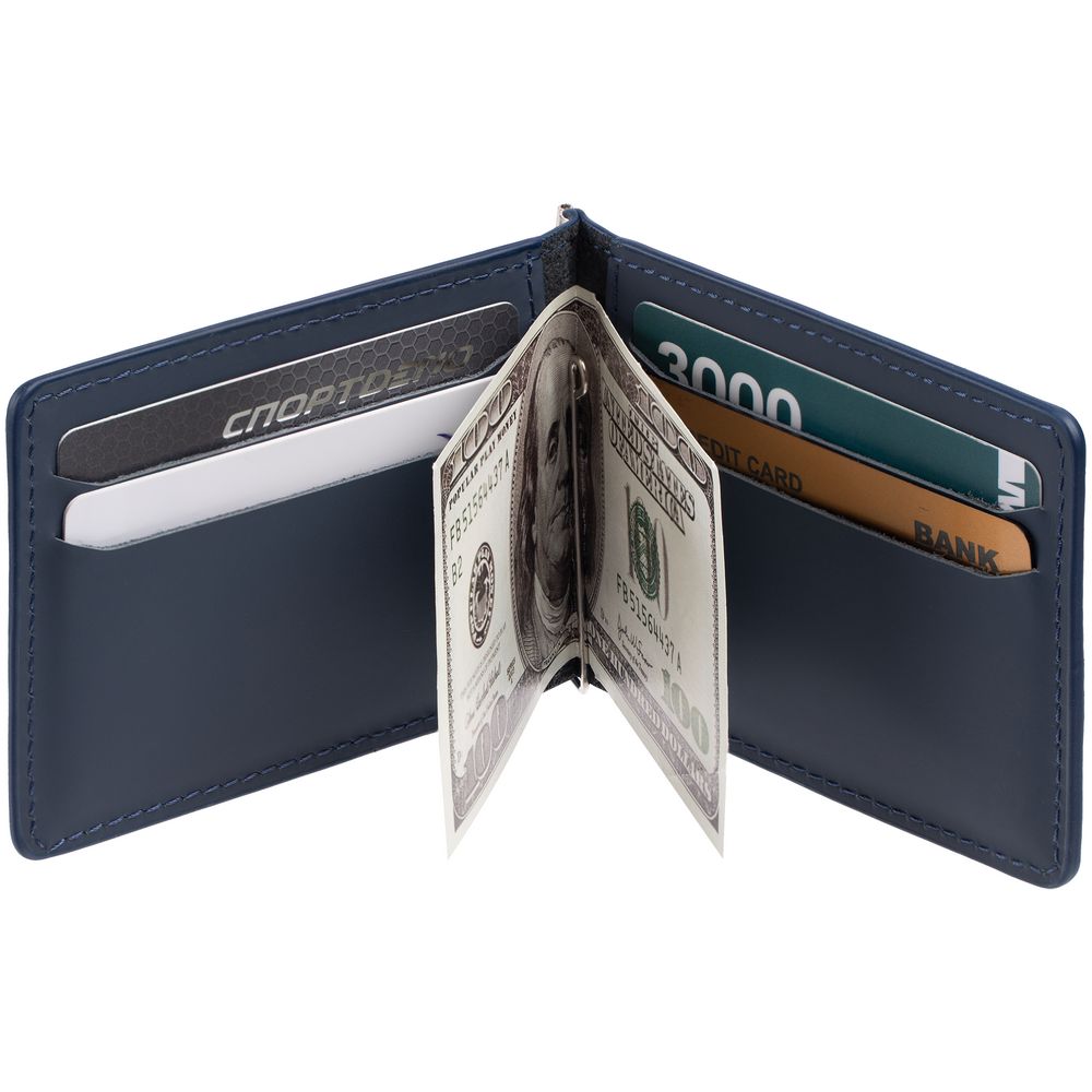 Зажим для купюр Alaska, синий-4