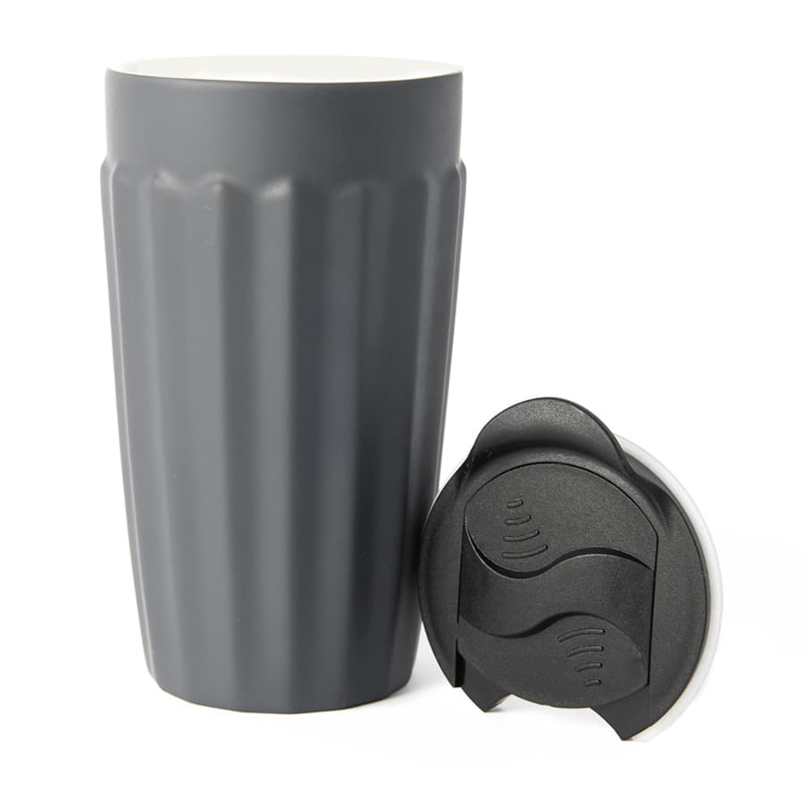 Стакан ZODIAC с крышкой, темно-серый-3