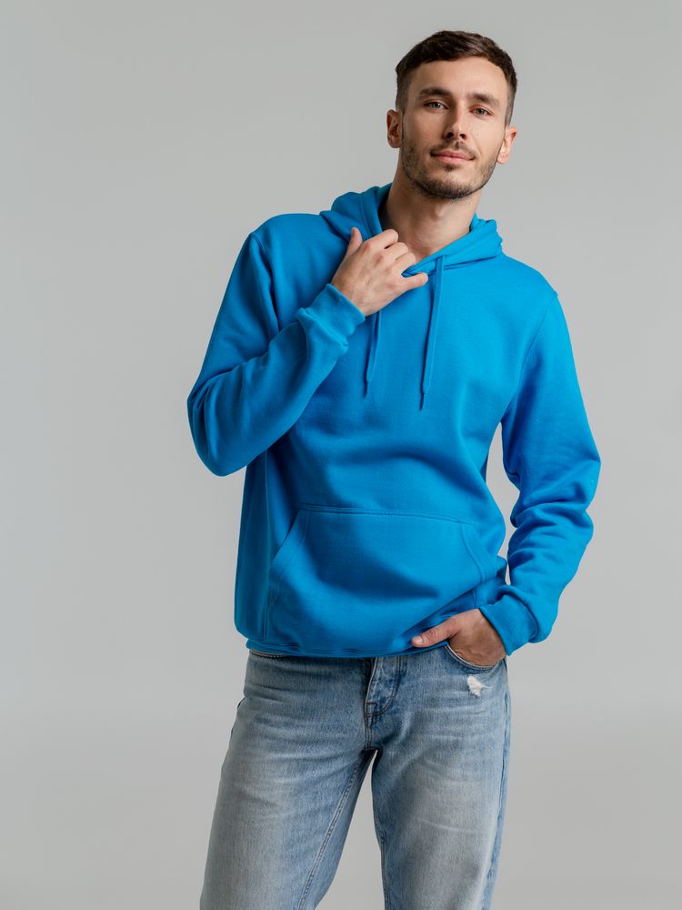 Толстовка с капюшоном Snake II бирюзовая-4