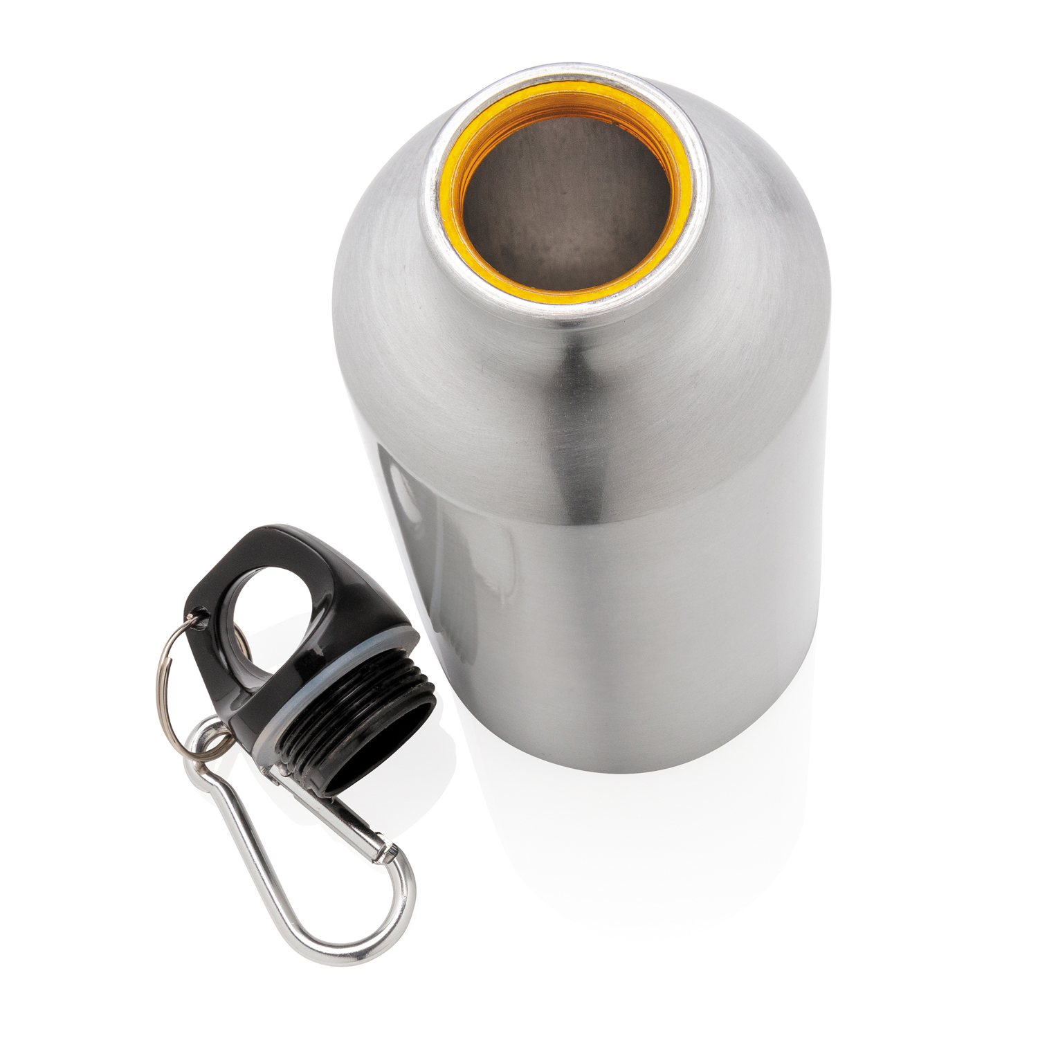 Спортивная алюминиевая бутылка с карабином-5