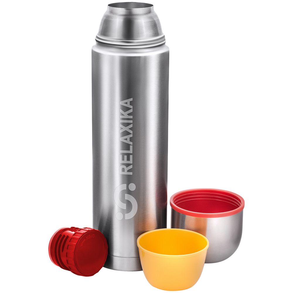 Термос Relaxika Duo 1200, стальной-3