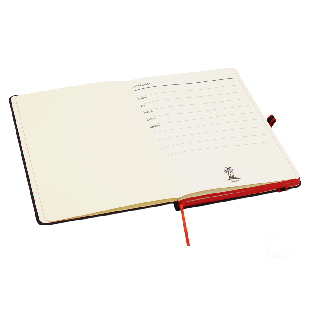 Ежедневник A5 недатированный Sir Lewis в твёрдом переплёте, Красный-1