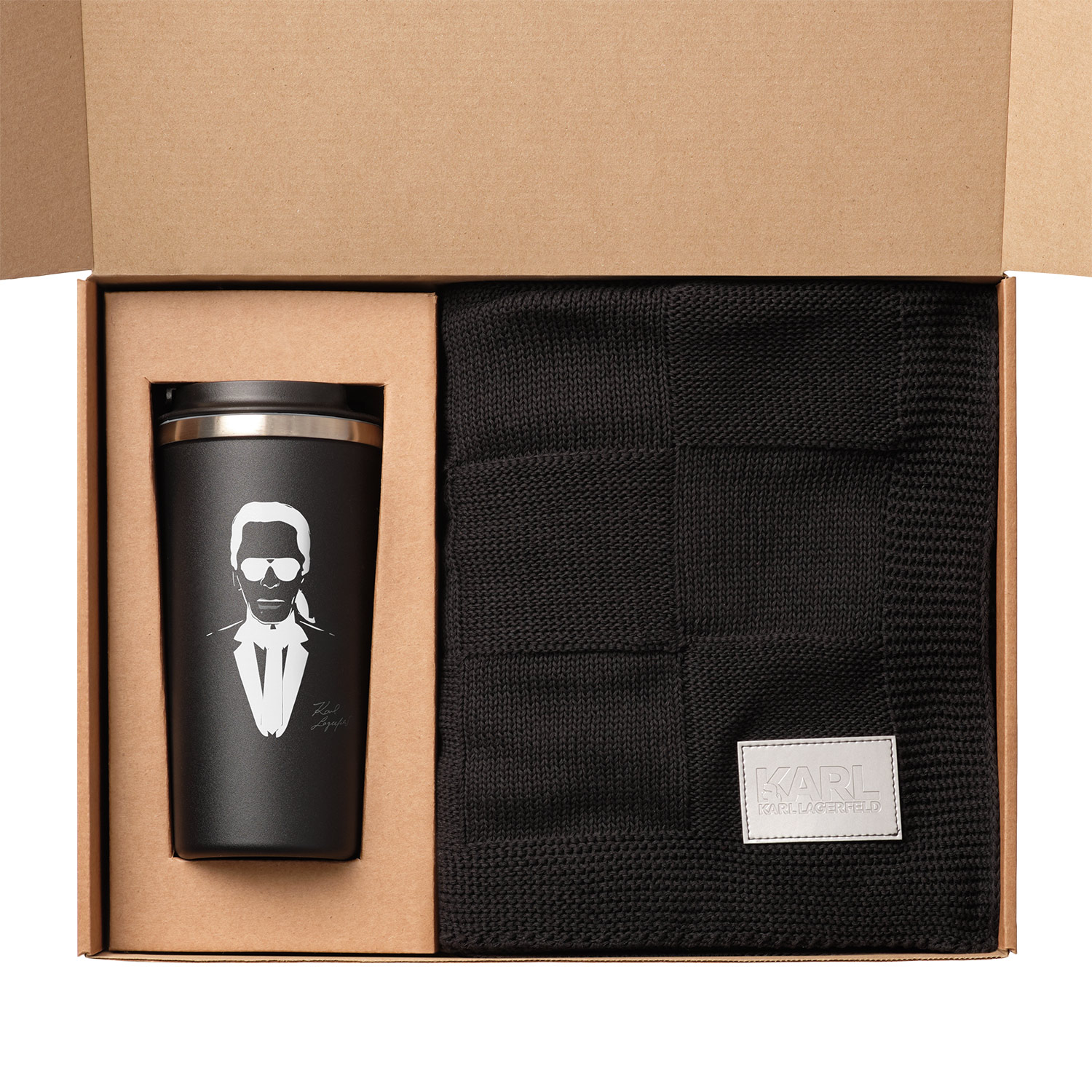 Подарочный набор Palermo, Cella, черный (плед, термокружка)-4