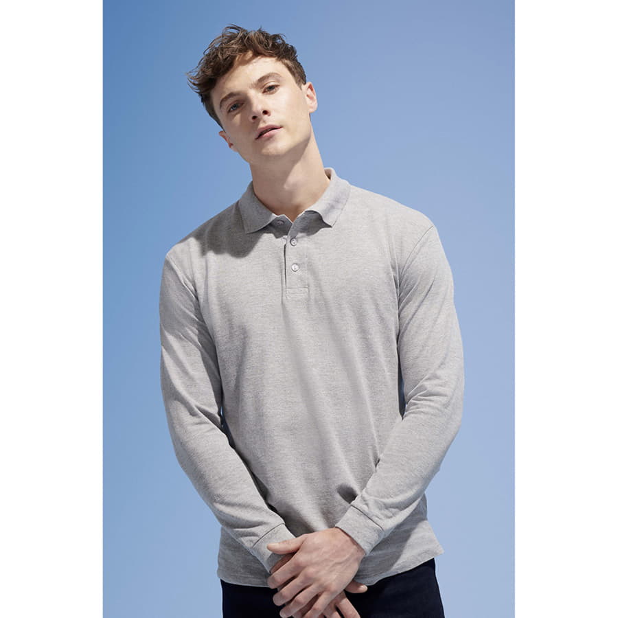 Рубашка поло STAR 170  с длинным рукавом, темно-синий-3