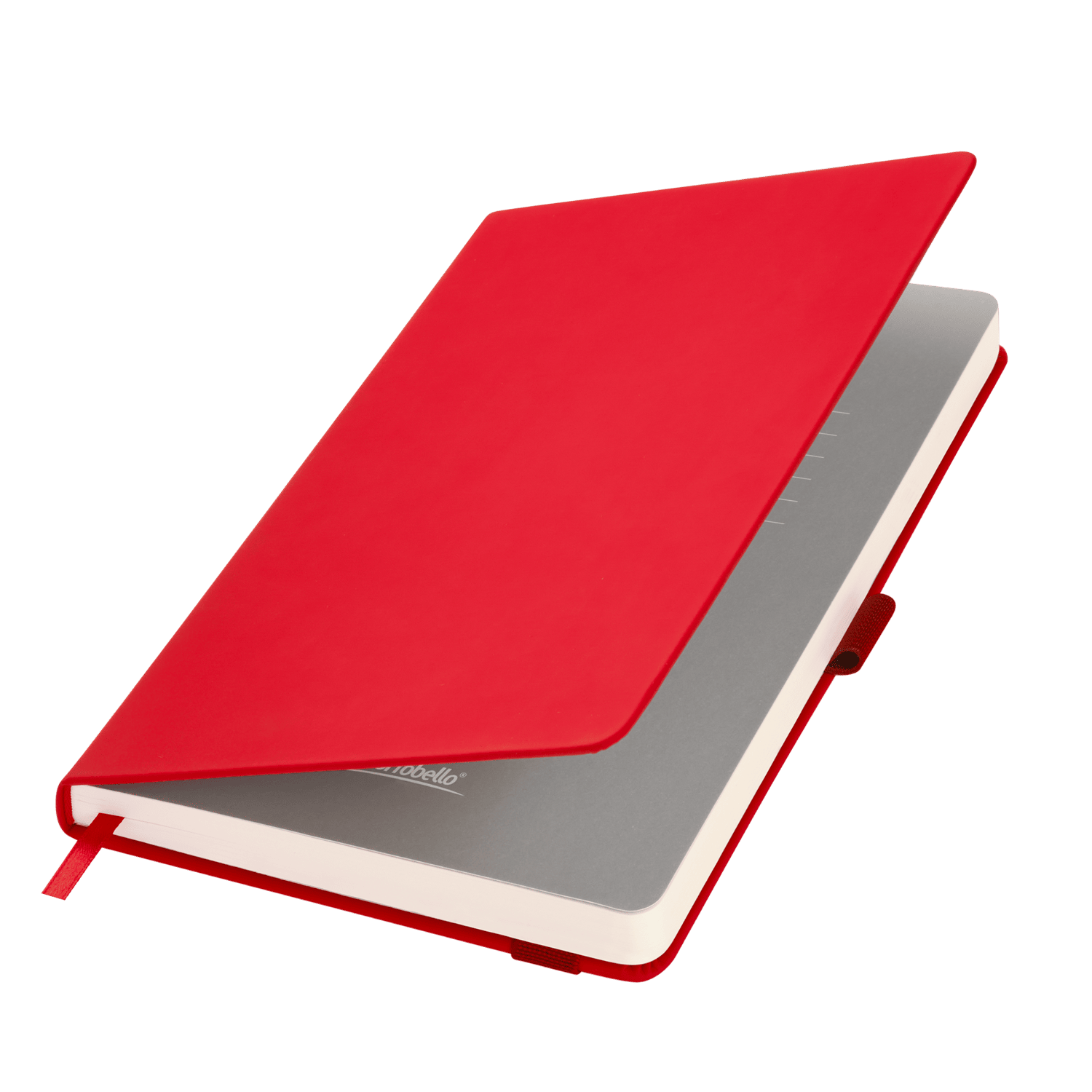 Ежедневник Alpha недатированный, красный/серый-0