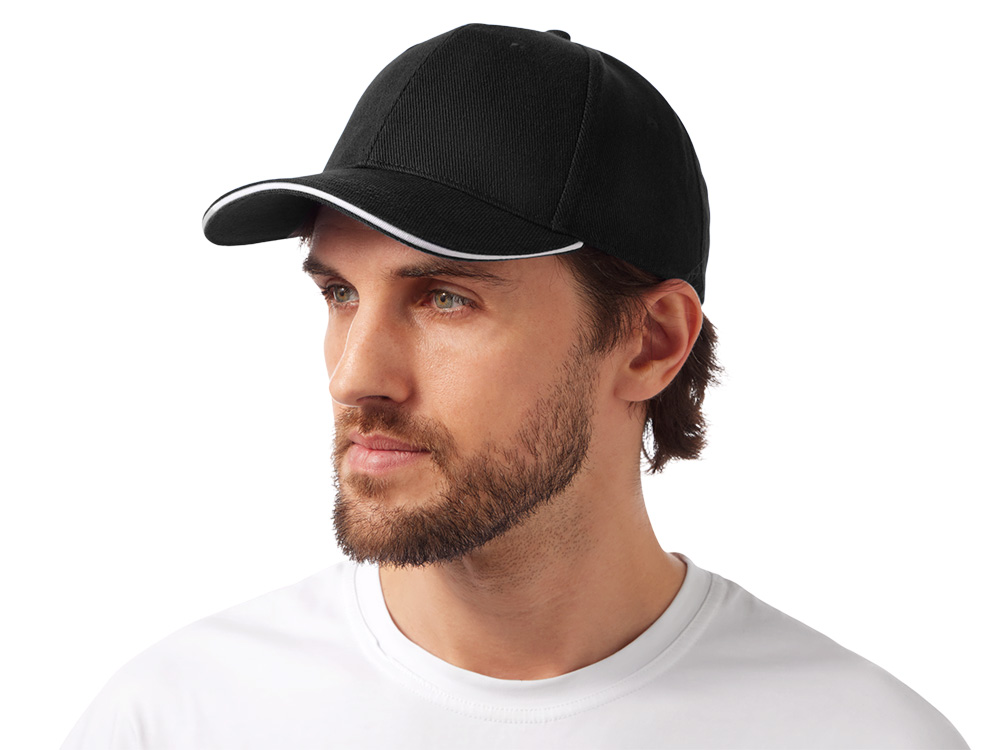 Бейсболка Cancun, черный/белый-1