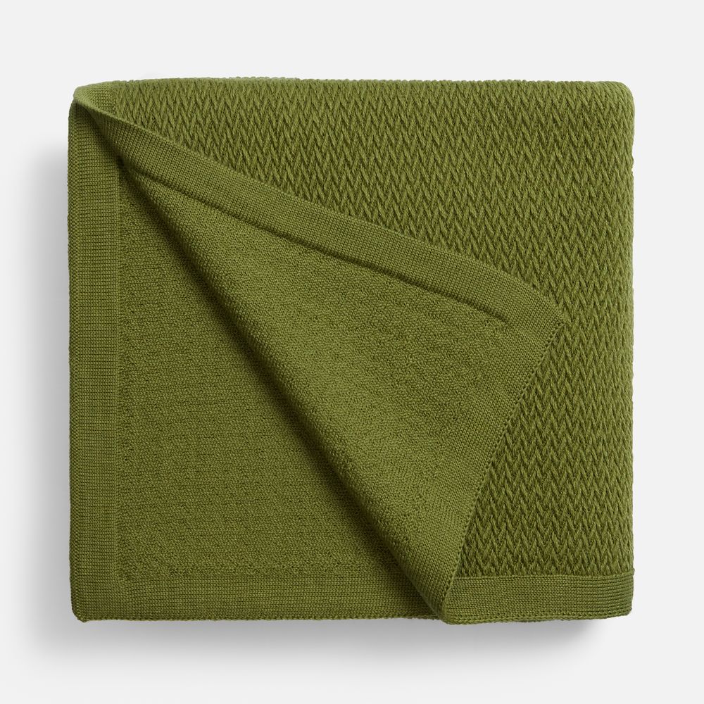 Плед Ornato, зеленый (лавровый)-1