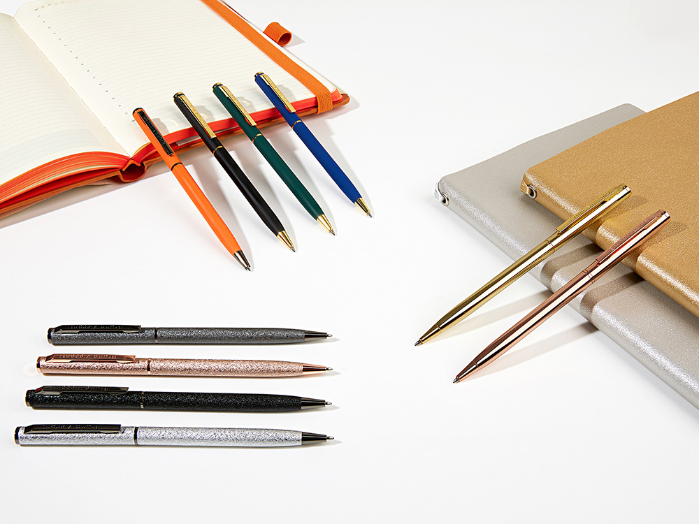 Ручка шариковая автоматическая BrunoVisconti® PALERMO цвет корпуса розовое золото, 0.7 мм-3