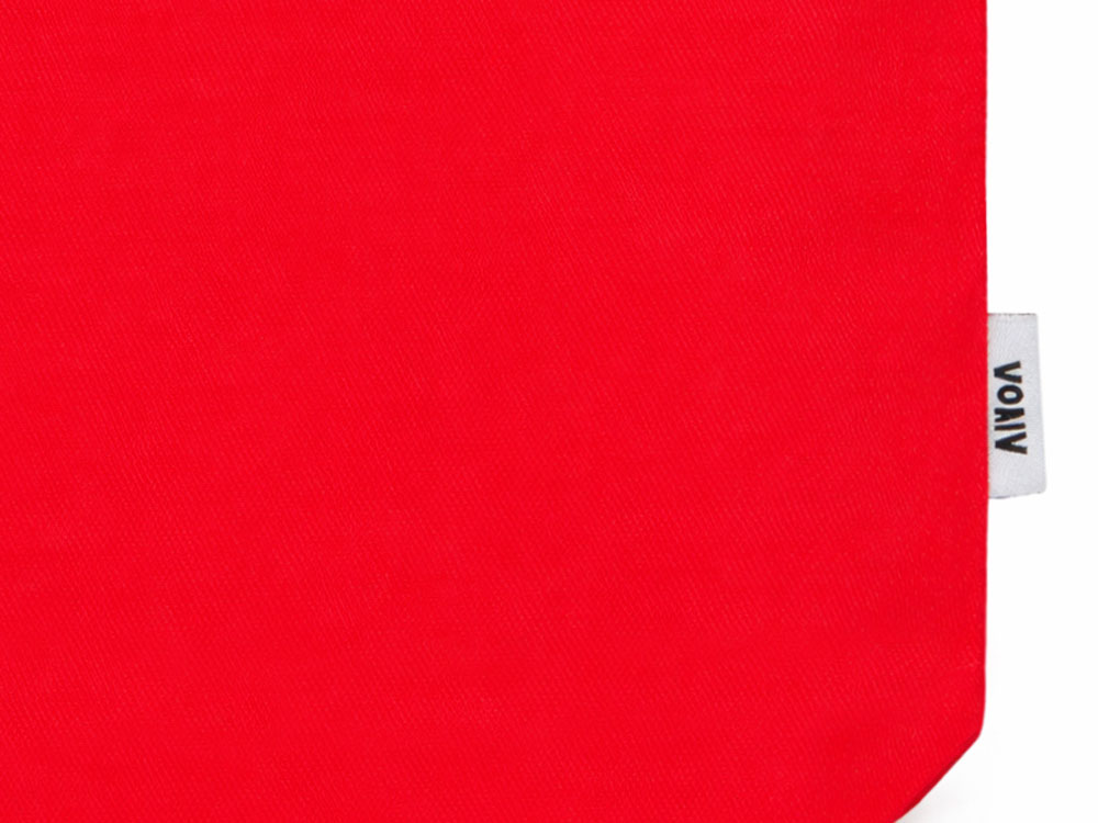 Сумка Твил из хлопка, 210 г/м2, красный-4