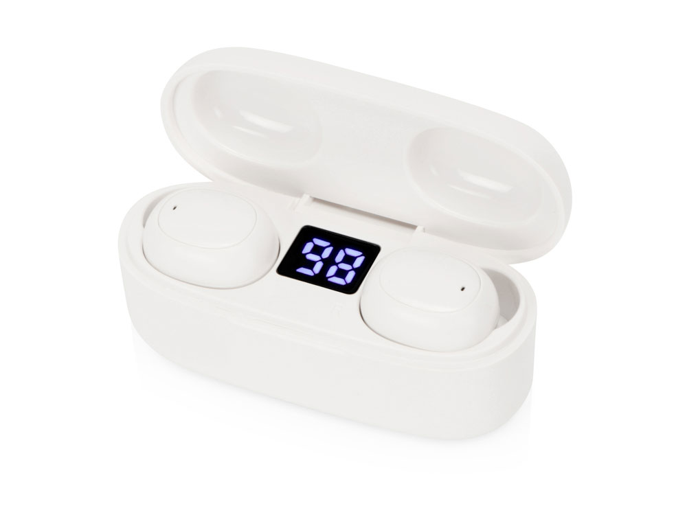 Беспроводные наушники TWS в кейсе Volts. Evolt, белый, пластик-1