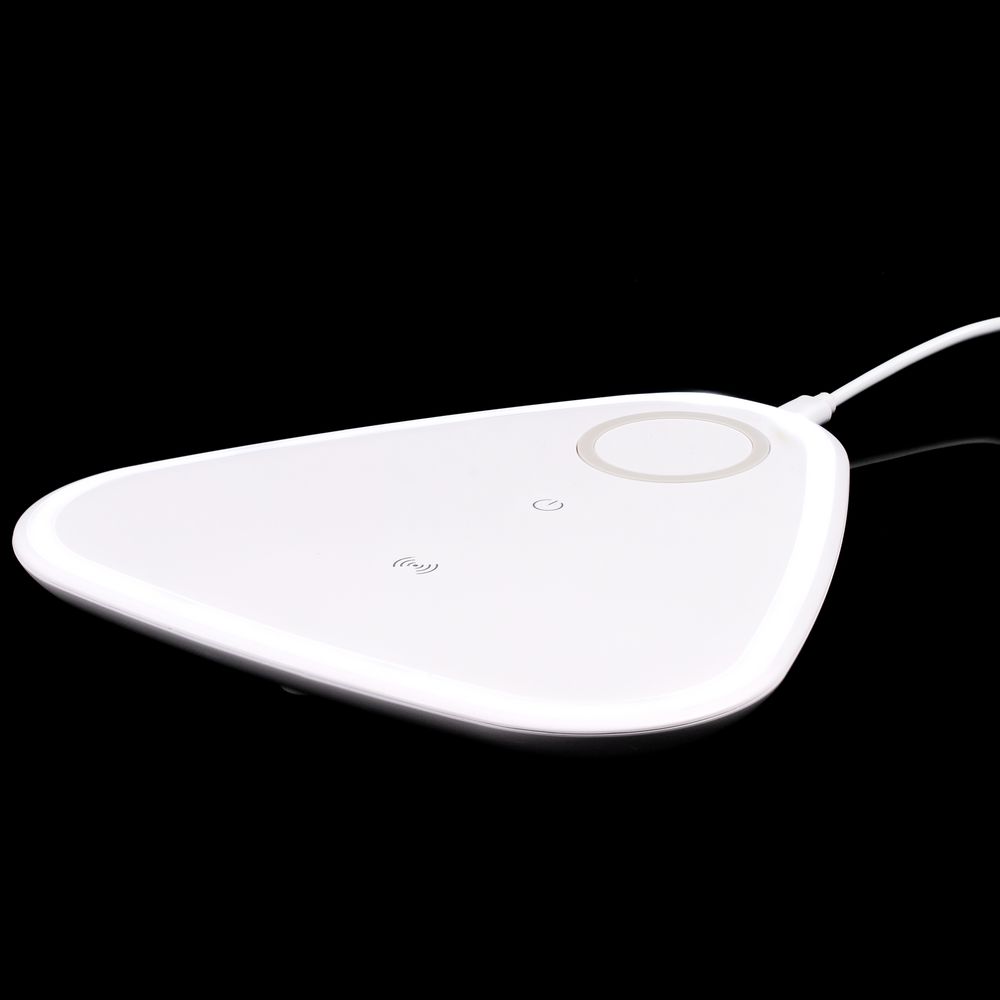 Станция беспроводной зарядки с антистрессом Countdown, белая-2