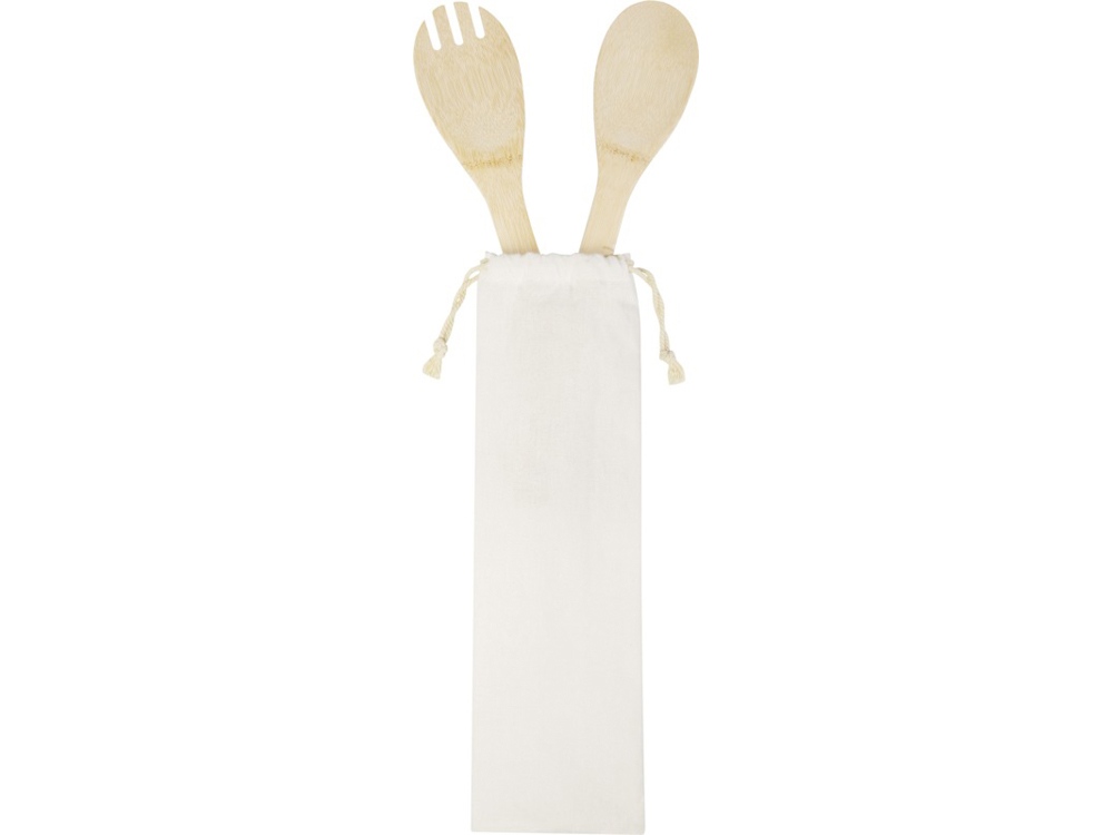 Endiv, комплект из бамбуковой ложки и вилки, natural-2