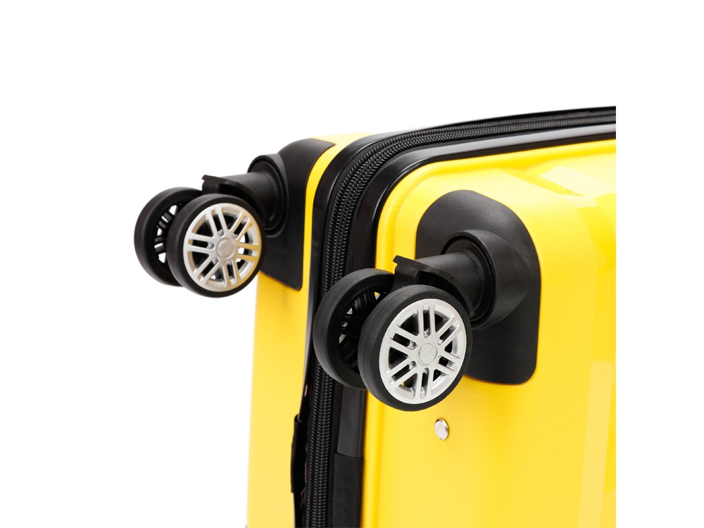 Чемодан TORBER В Отпуск, жёлтый, полипропилен, 33 х 22 х 53 см, 35 л-7