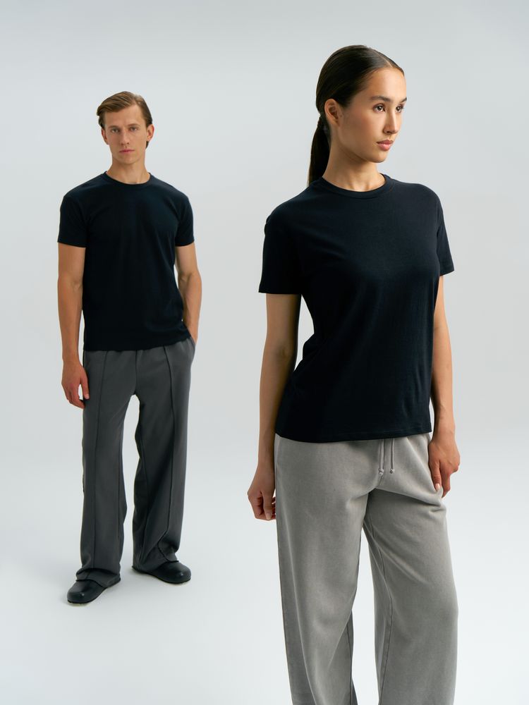 Футболка унисекс Regent 150, зеленая (изумрудная)-6