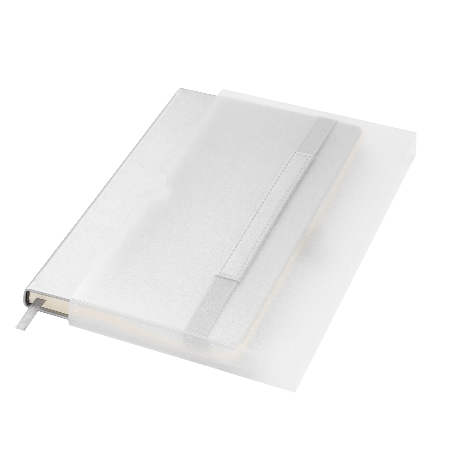 Ежедневник Alpha недатированный, серебро/серый-10