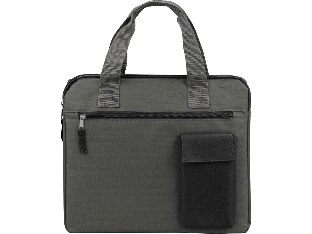 Конференц сумка Session, серый/черный-2