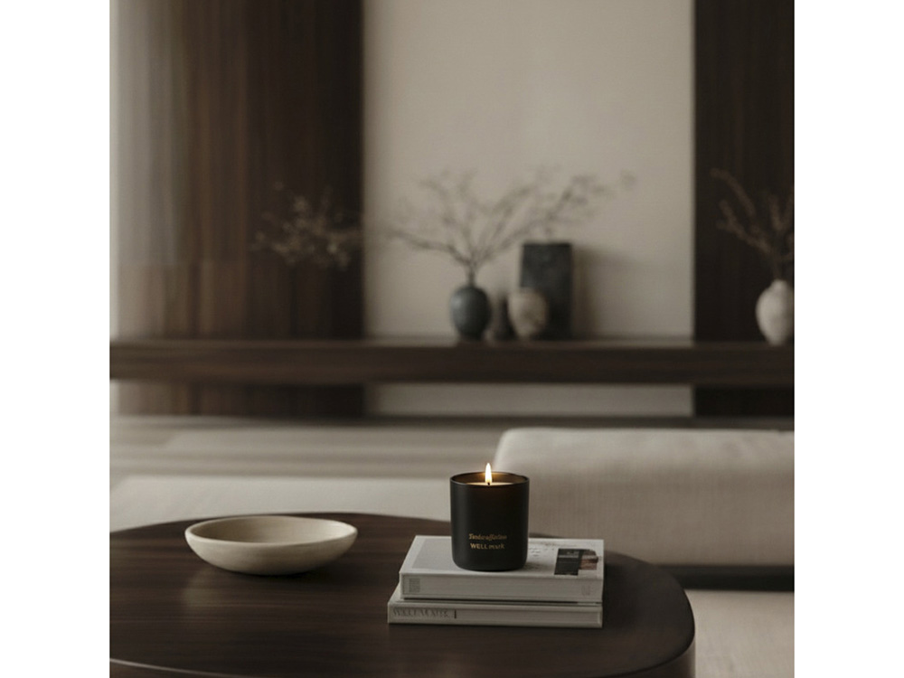 Ароматическая свеча Wellmark Tender Affection - сплошной черный-8