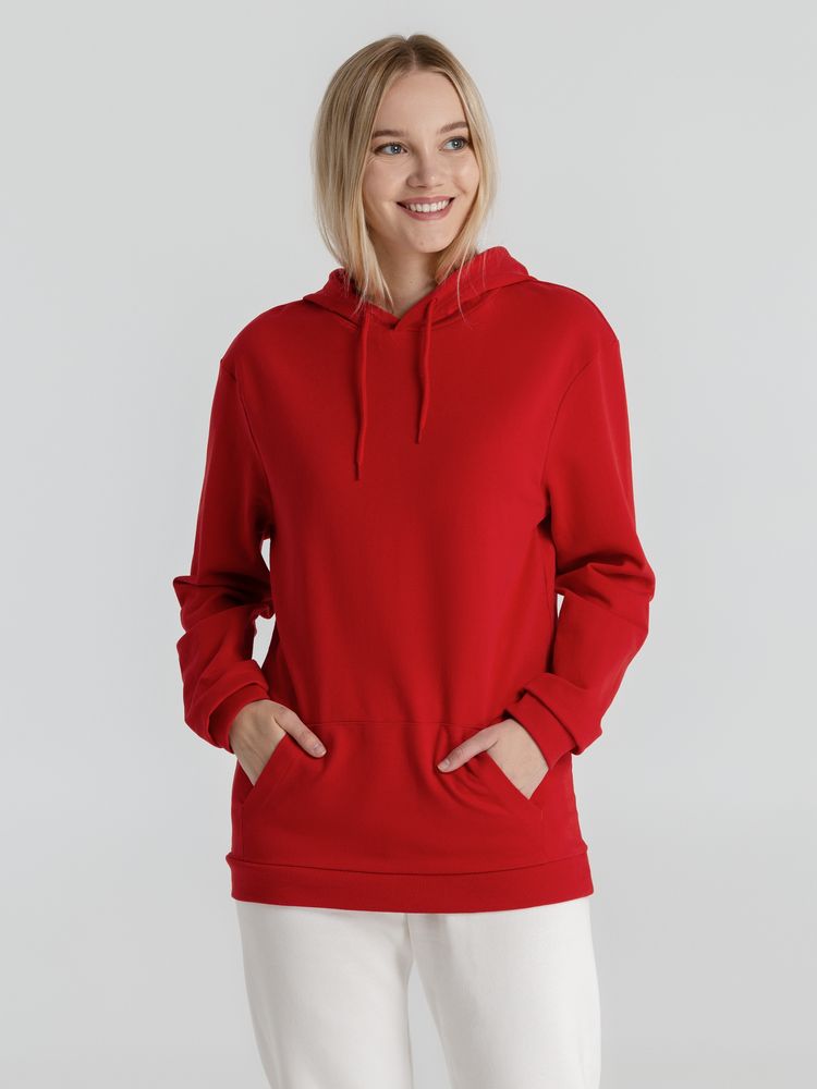 Толстовка с капюшоном унисекс Hoodie, красная-6