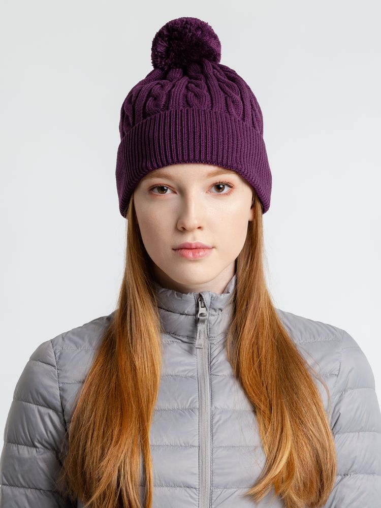 Шапка Heat Trick, баклажановая-2