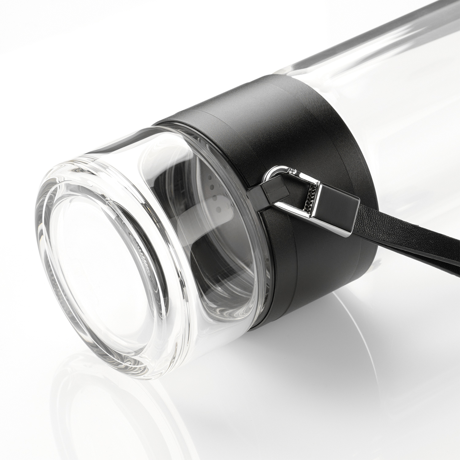 Бутылка стеклянная с двойными стенками Терсо (Terso), черная-7