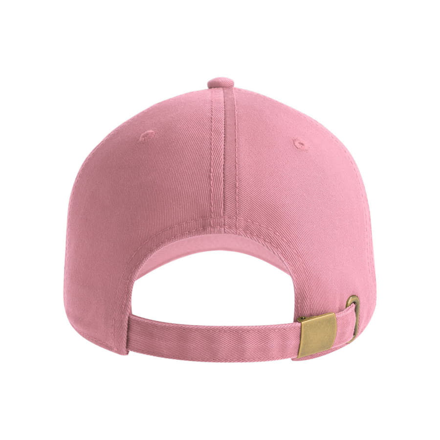 Бейсболка FRASER, органический хлопок, 6 клиньев, металлическая застежка, розовый-2