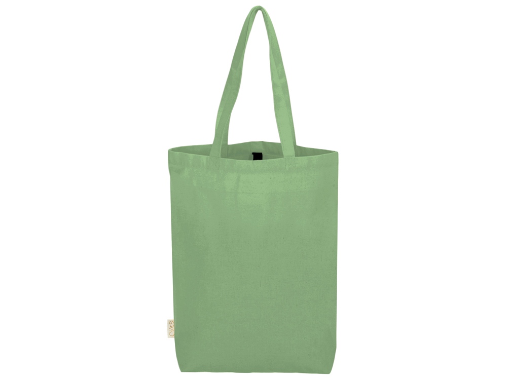 Сумка Fixy из переработанного хлопка с фиксирующей эластичной лентой, зеленое яблоко-4