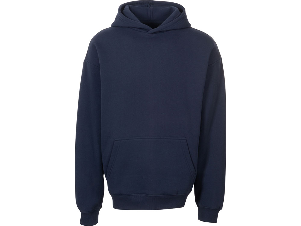 Толстовка с капюшоном оверсайз Berlin унисекс, темно-синий-8