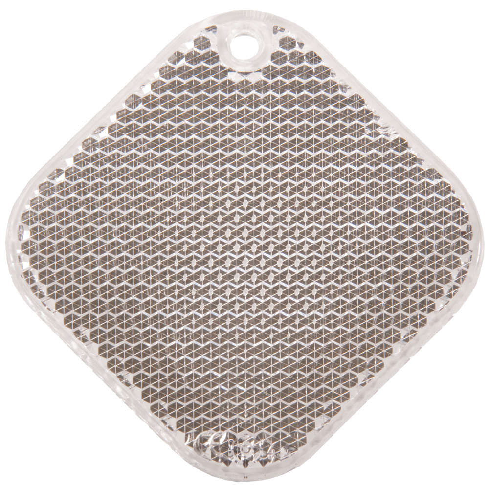 Светоотражатель «Квадрат», белый-0