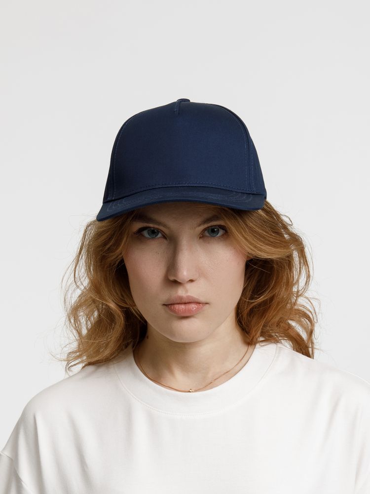 Бейсболка Seguro, темно-синяя-5