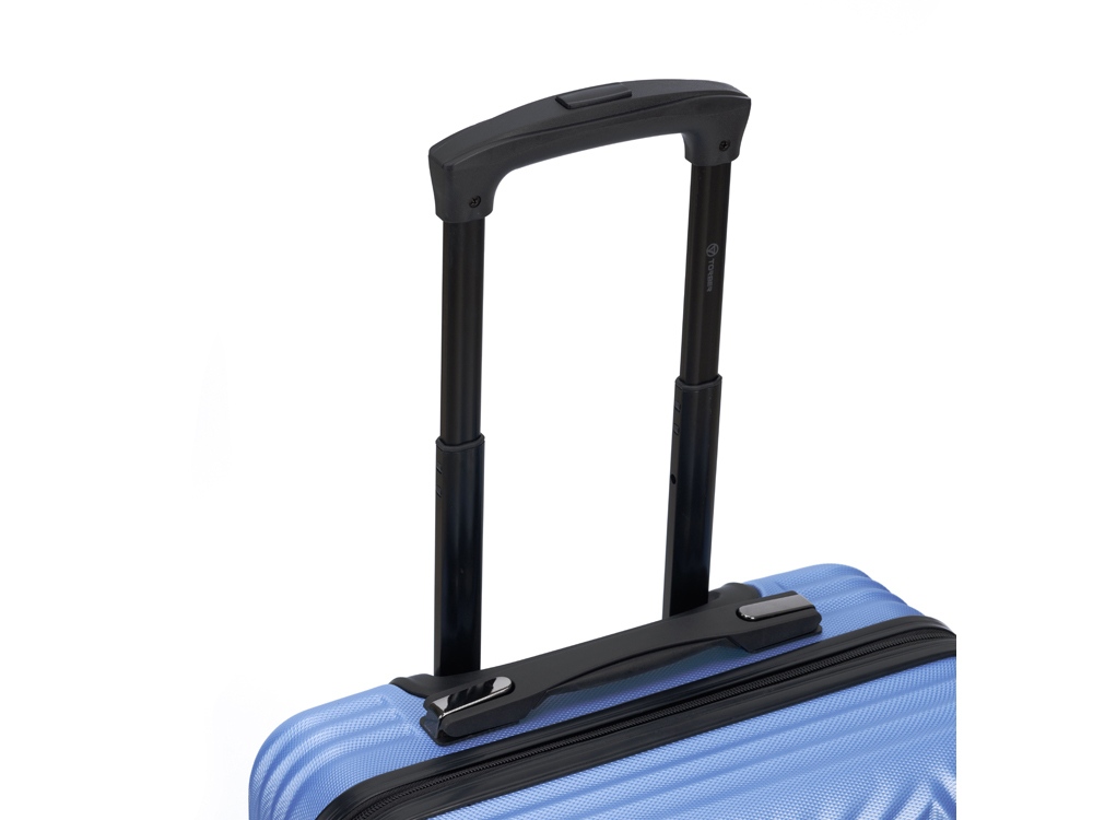 Чемодан TORBER Lama, синий, ABS-пластик, 38 х 21 х 55 см, 37 л-5