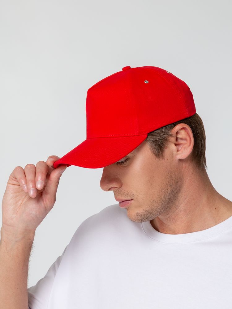 Бейсболка Standard, красная-4
