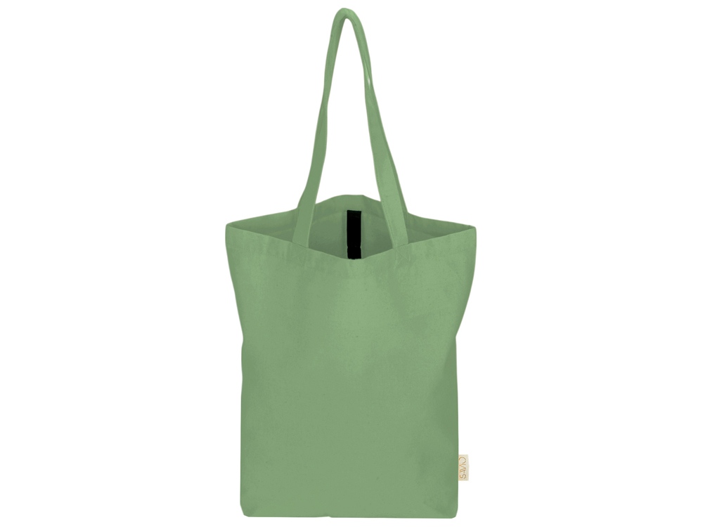 Сумка Fixy из переработанного хлопка с фиксирующей эластичной лентой, зеленое яблоко-5