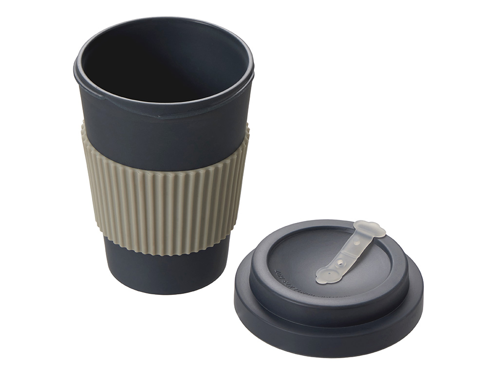 Термокружка Muffin из натуральных волокон, темно-серый-1