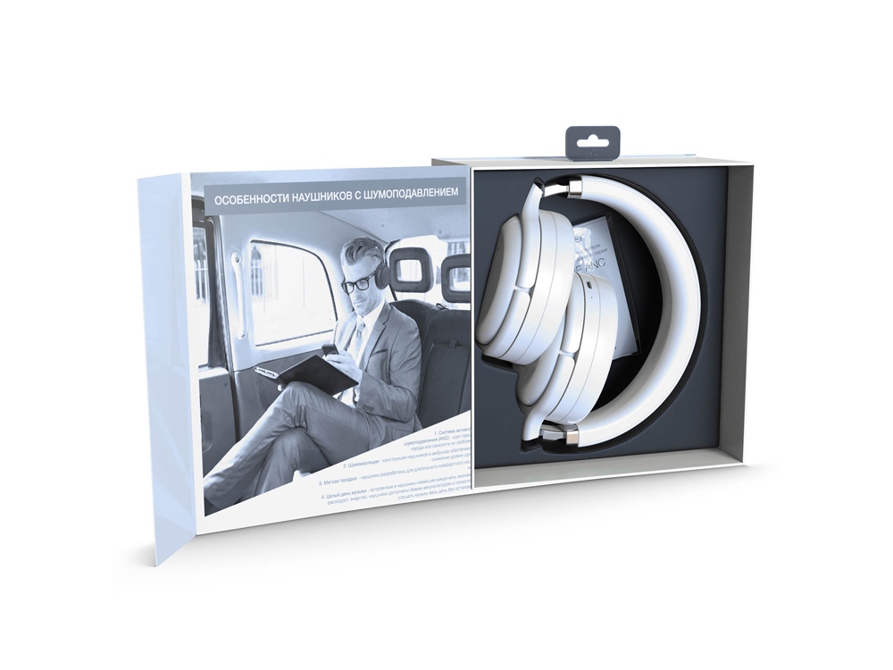 Беспроводные наушники HIPER SILENCE ANC HX3, белый-6