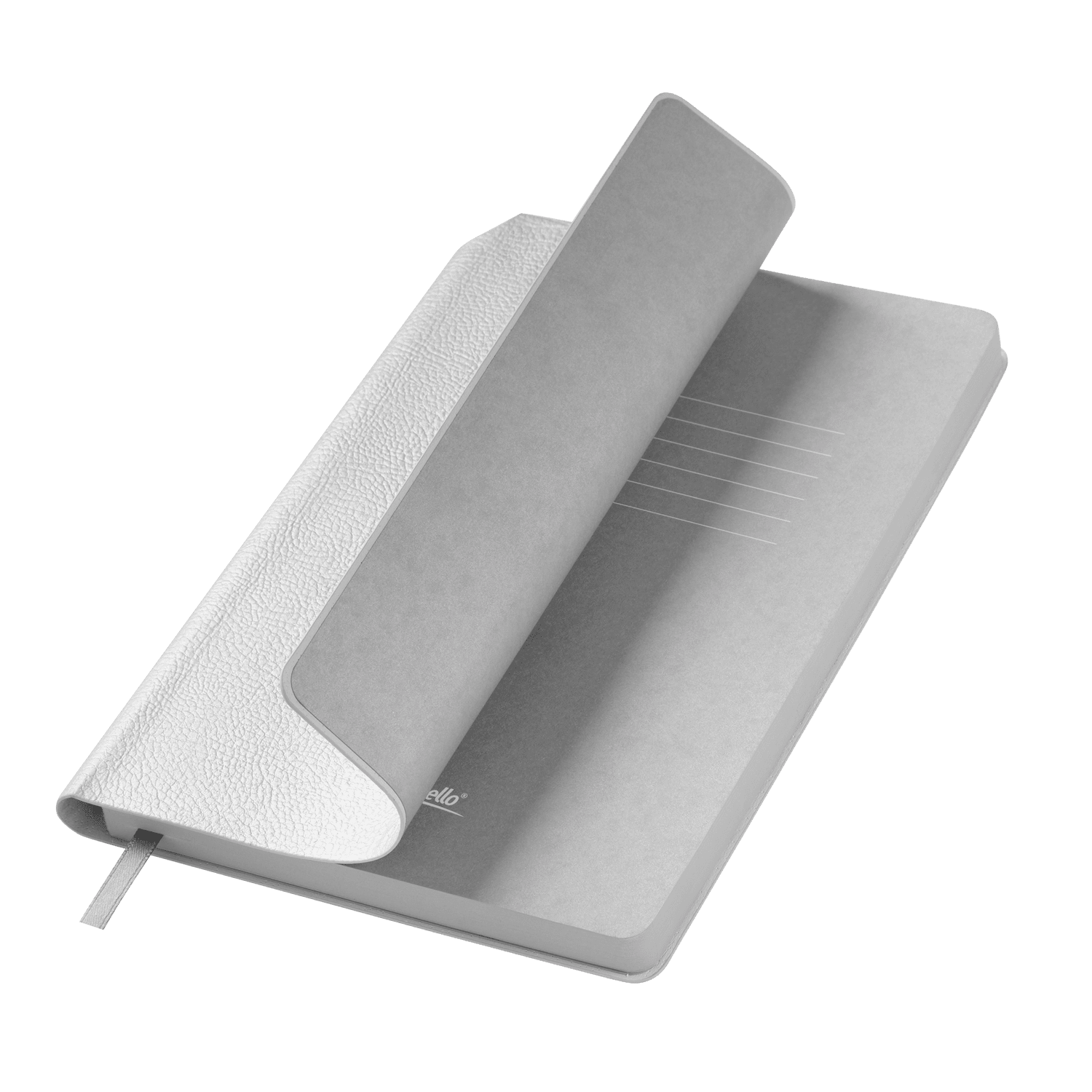 Ежедневник Molto недатированный, серебряный-0