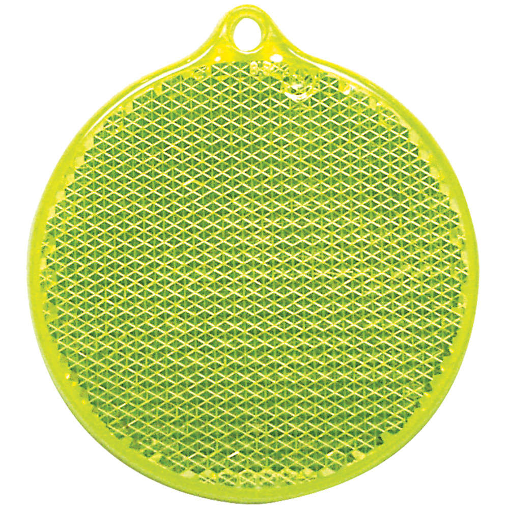 Пешеходный светоотражатель «Круг», неон-желтый-1