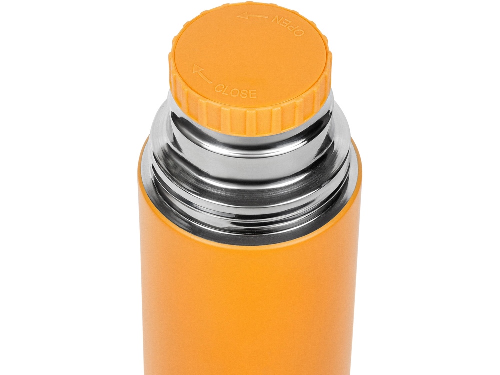 Термос Relaxika 101 (1 литр), желтый (без лого)-3