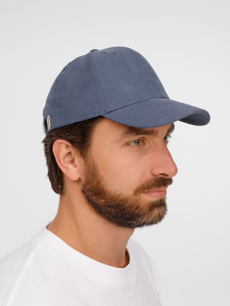 Бейсболка Buffalo, синяя (джинс)-3