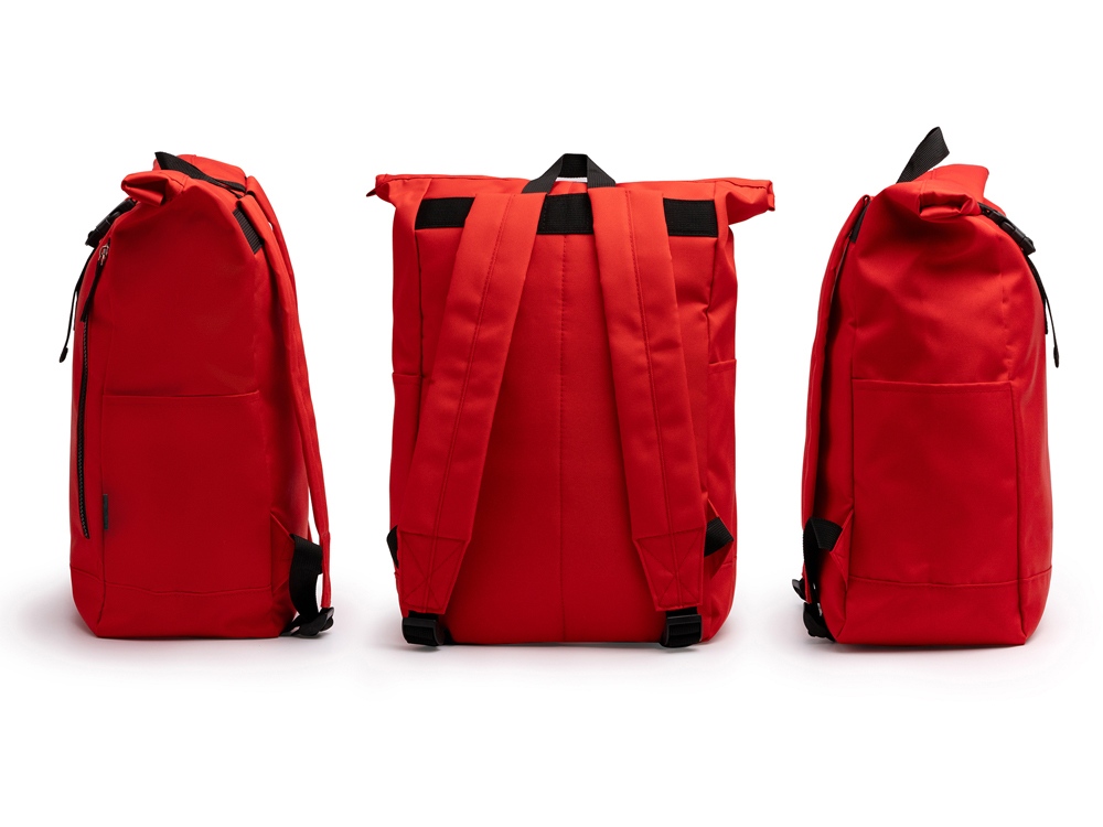 Рюкзак из RPET полиэстера DRONTE, красный-4