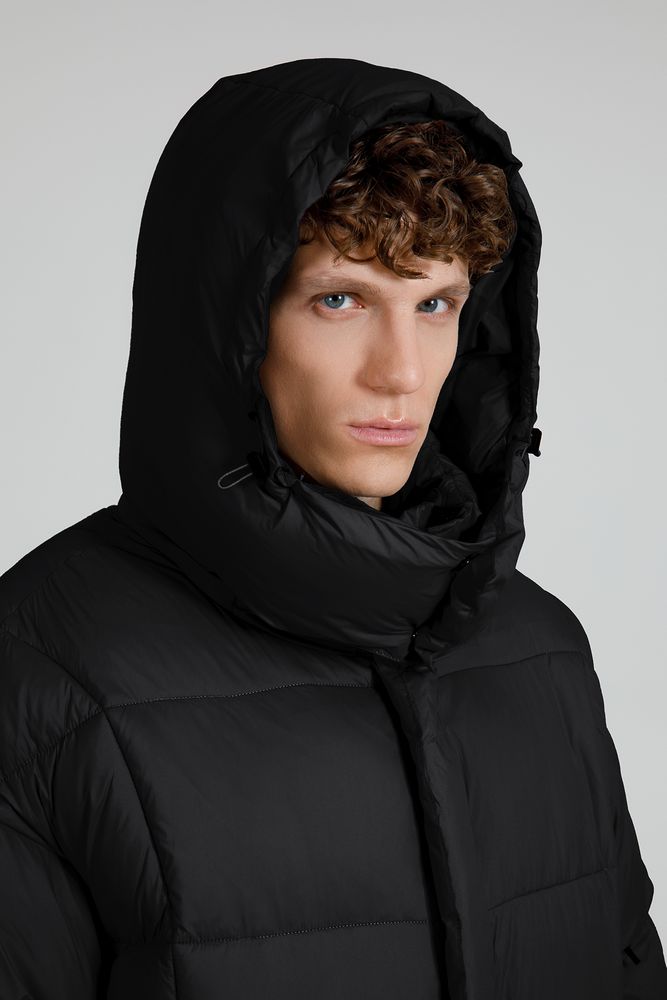 Пуховик унисекс Kapsula, черный-5