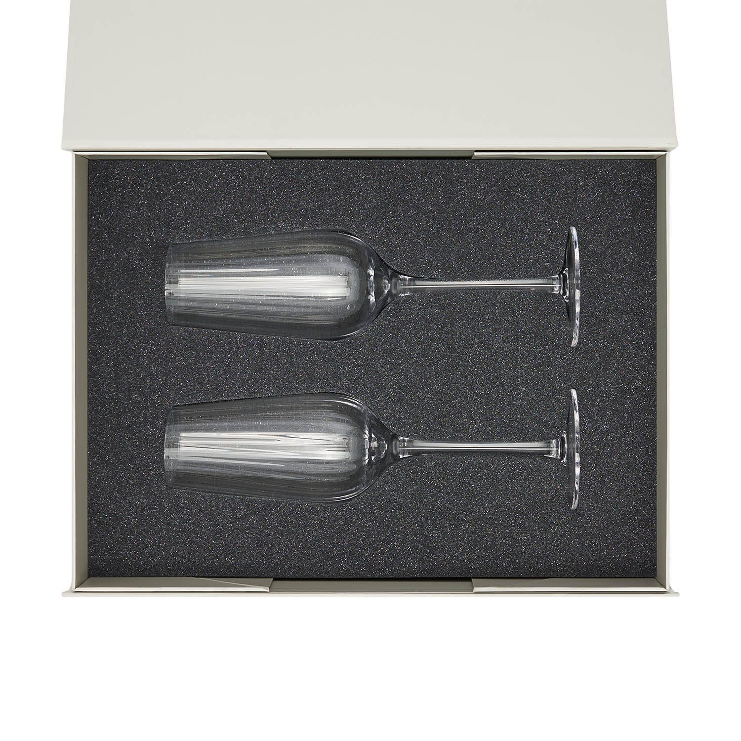 Ложемент под 2 бокала для шампанского (рифленое стекло) в среднюю коробку-трансформер (арт. 695721)-9