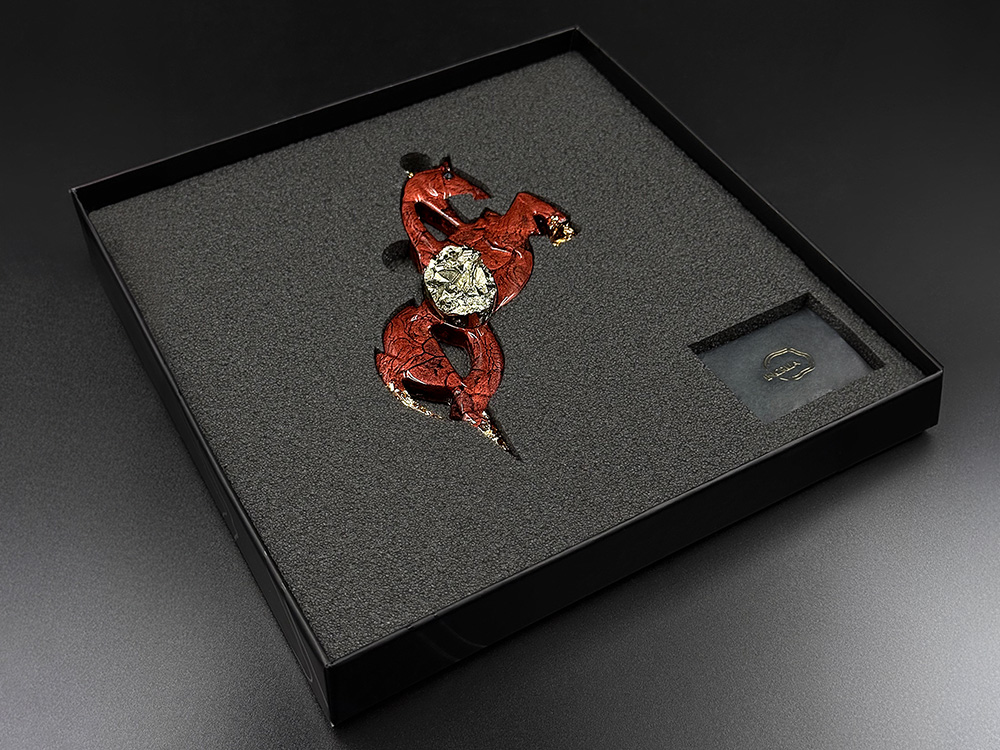 Елочные игрушки (Лошадь).Символы года Гранат-4